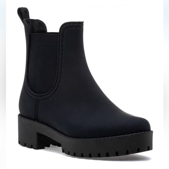 Jeffrey Campbell Hydra Black Matte Chelsea Booties - Picture 1 of 12